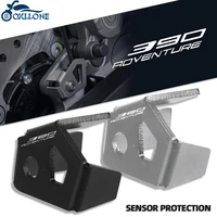 motorcycle accessories aluminium sensor guard rear abs sensor protection for 390 adventure 390adventure 390 adv 2020 2021