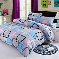 geometry simple bedding multi size home textile sheet duvet cover pillowcase single piece bedding single double quilt cover