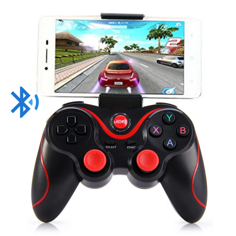 

Vogek Wireless Bluetooth-compita Joystick Gamepad for Mobile Phone Tablet TV Box S3VR Game Controller BT3.0 Joystick USB Holder