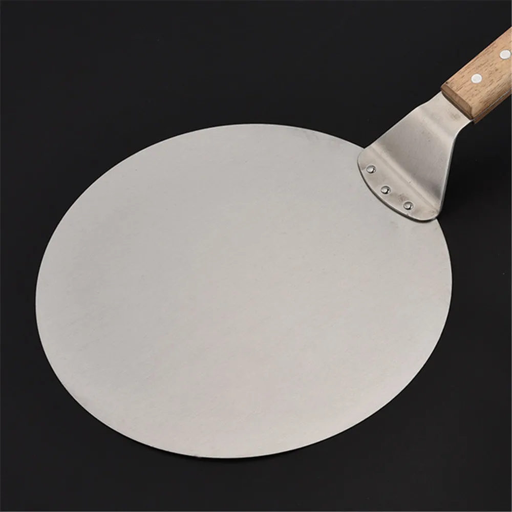 

10 Inch Stainless Steel Pizza Shovel Spatula Large Round Pizza Paddle for Kitchen Oven Pizza Bread Cake Transfer Baking Tools