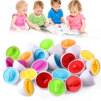 puzzle skills study toys matching eggs exercise shape sorting color recognition toys for kids m09