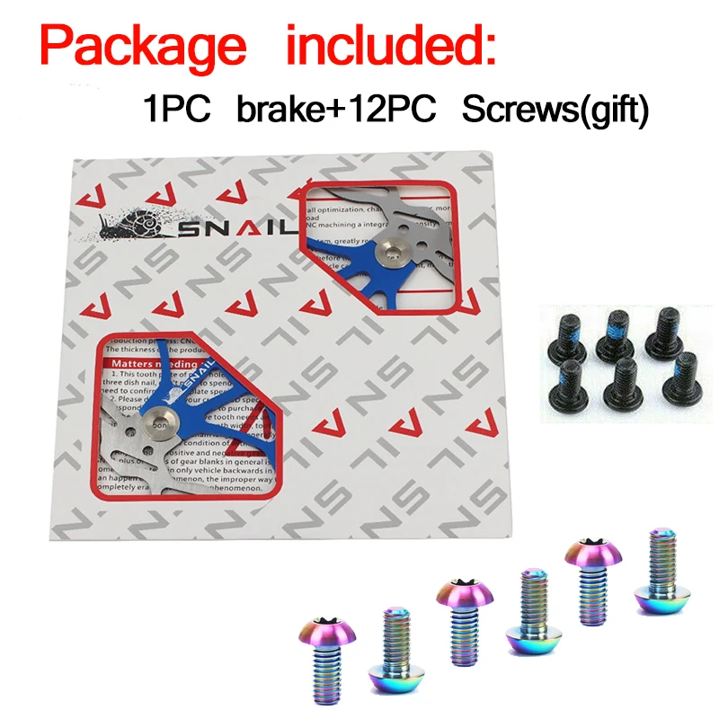 Улиточный алюминиевый велосипедный ротор плавающего тормозного диска 160/180/203 мм