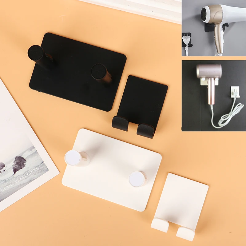 

Hair Dryer Hair Dryer Stand Holder Wall Mount Bracket Storage Rack No-Punching
