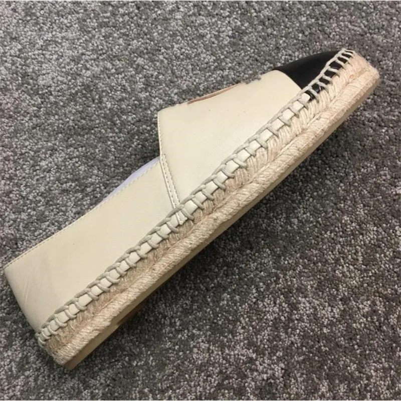 

Prowow 2021 High-quality Classic Espadrilles, Paired with Luxury Brand Design Goatskin Comfort Flat Fisherman Shoes Flat Shoes