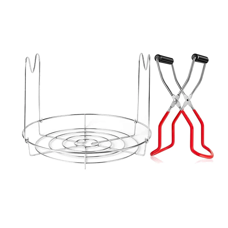 

Стойка для пароварки из нержавеющей стали и щипцы для консервирования с ручками для регулярного удаления рта или стойки для скороварки