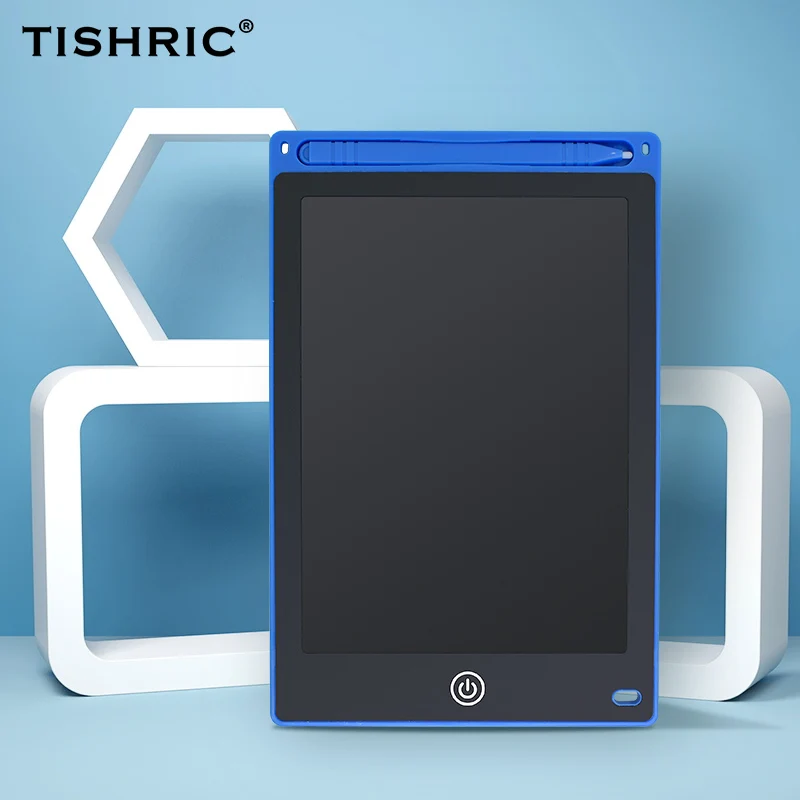 Thick pen-Blue TISHRIC ЖК-планшет для письма 8,5 дюймов сенсорный/Почерк коврик обучающий графический планшет для рисования цифровой планшет со стилусом детский подарок - Цвет: Thick pen-Blue