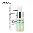 LANBENA, для лечения прыщей, Сыворотки против акне решение уменьшить Mark, уменьшает поры, глубокий ремонт укрепляют кожу нижней 15 мл