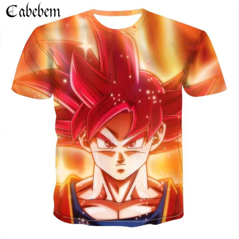 Новый 3D Dragon Ball Z Super Saiyan Shen Wukong Vegeta принт Мужская футболка с Короткими Рукавами