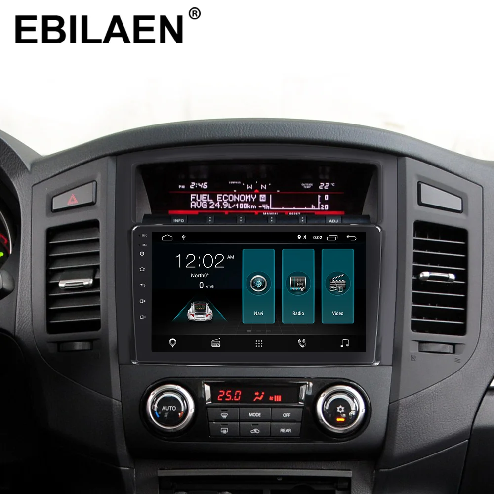 EBILAEN автомобильный Кассетный DVD мультимедийный плеер для Mitsubishi PAJERO 4 2din Android 9 радио gps навигация V97 V93 задняя камера