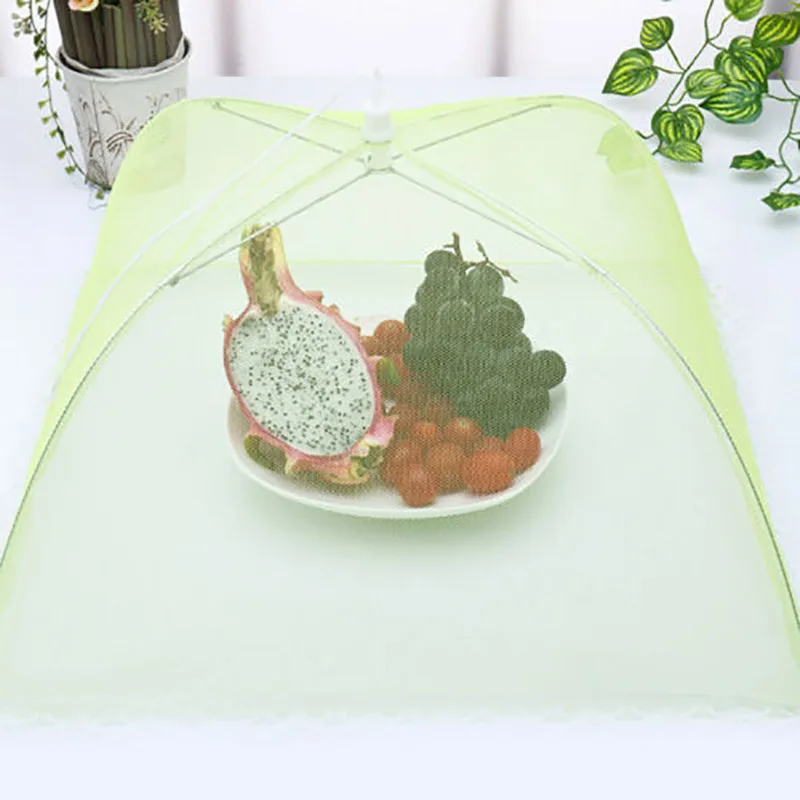 

Foldable Food Covers Mesh Anti Fly Mosquito Tent Dome Net Umbrella Picnic Protect Dish Cover Kitchen Gadgets