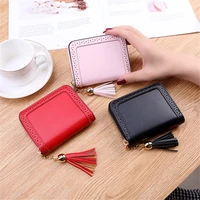 new pu leather function case business card holder men women binder for cards bag id card wallet coin purse money clip badge