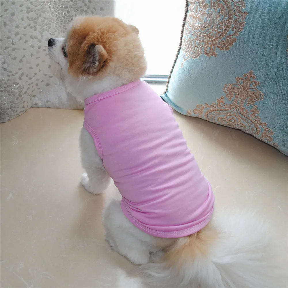 

Teacup Puppy Clothes for Small Breeds Dogs Vest for Dogs Sphinx Cat Clothing Cute Small Dog Clothes for Chihuahua York T Shirt