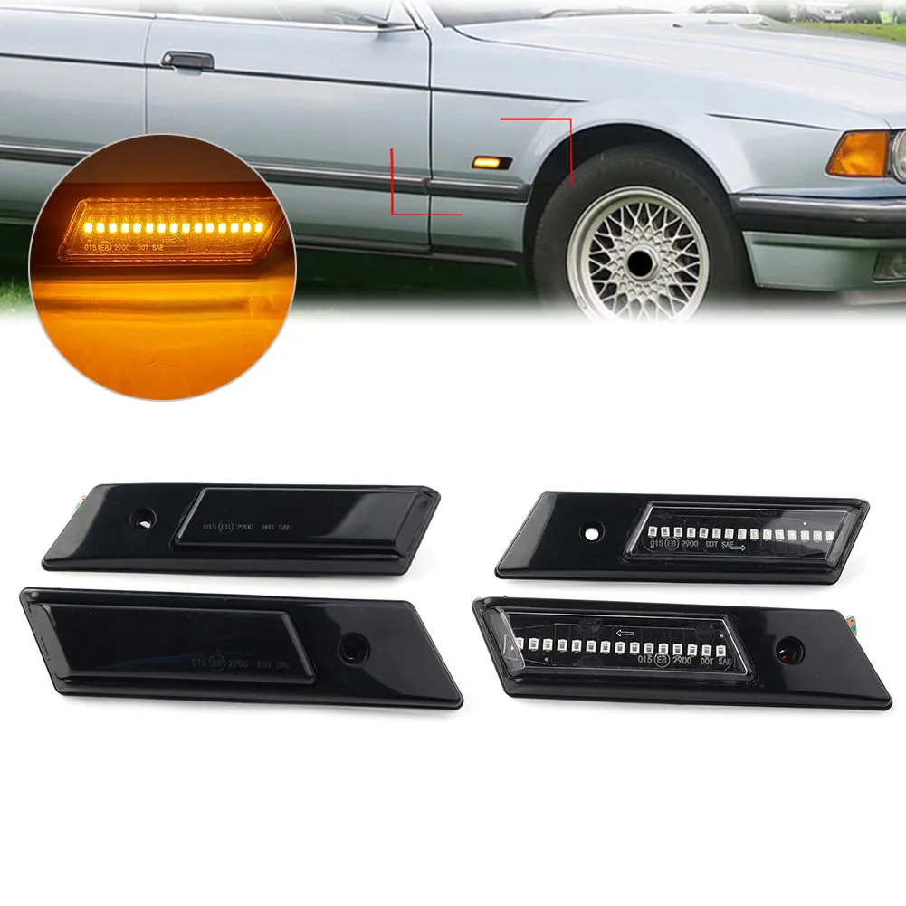 

Автомобильный Динамический светодиодный боковой указатель поворота светильник BMW 3 5 7 серии E36 1990-1996 / E34 1988-1995 / E32 1986-1994