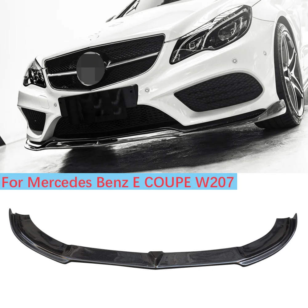 

Real Carbon fiber Front Bumper Chin Lip spoiler for For Mercedes Benz W207 E Class Coupe 2014 - 2016