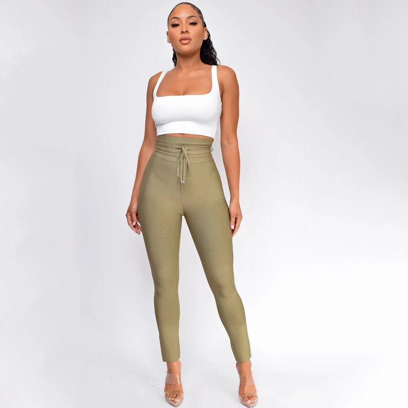 

Высококачественные эластичные облегающие брюки-карандаш ADYABY с поясом