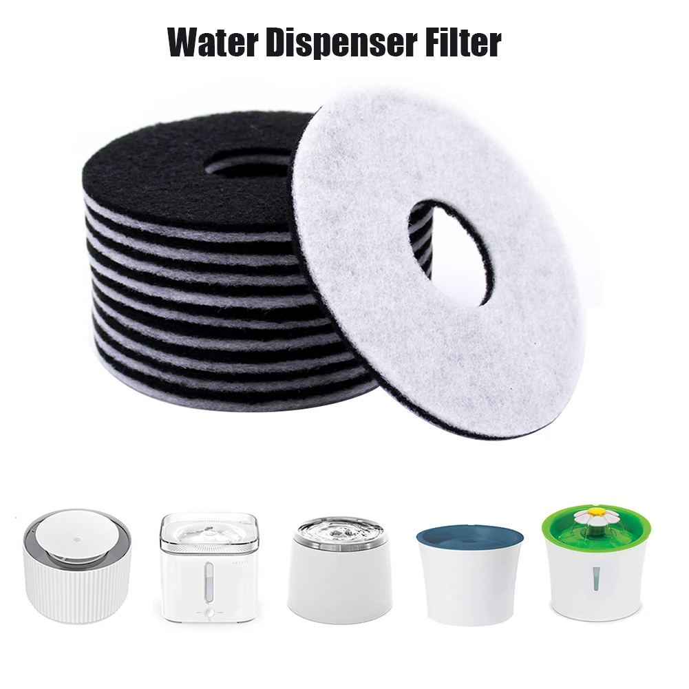 

Replaced Activated Carbon Filter For Cat Water Drinking Fountain Replacement Filters Flower For Pet Dog Round Fountain Dispenser