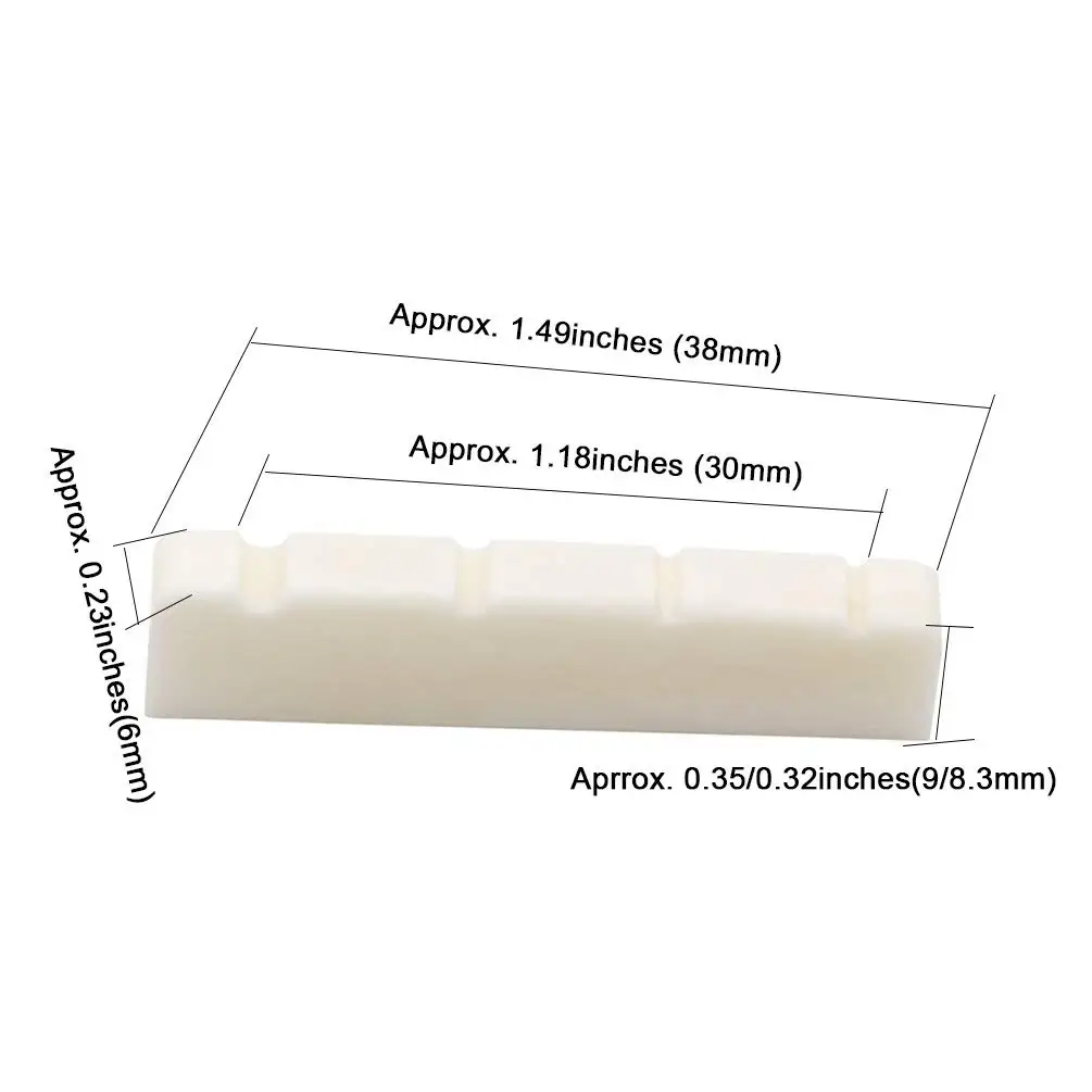Бас гитара Гайка 4 струны щелевой костяной мост гайки сменный Фиксатор Для
