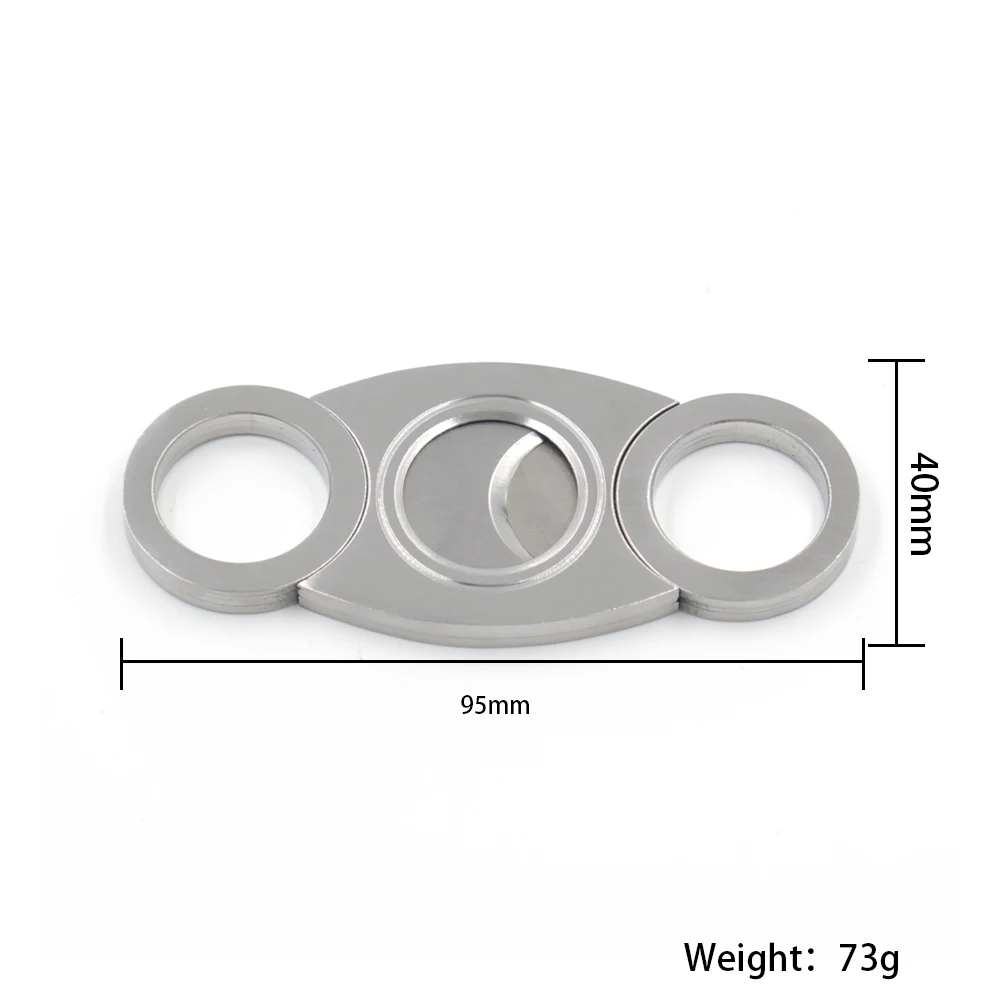 

Cigar Cutter Stainless Steel Blades Scissor Pocket Smoke Knife