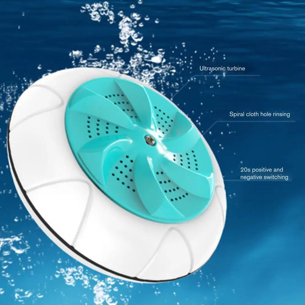 Мини ультразвуковая стиральная машина портативная турбо Личная вращающаяся