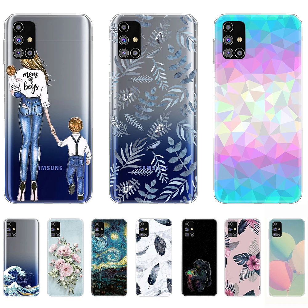 

For Samsung Galaxy M31s Case Tpu Silicon Luxury Shell Phone Cover on Galaxy M31s Anti-knock Personality Fundas Coque Etui Bumper