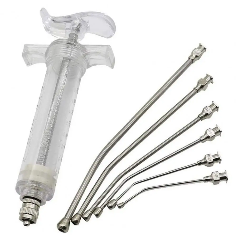 

9Pcs/Set 20ml/50ml Parrot Feeding Syring with Scale Multifunctional Stainless Steel Manual Pet Bird Feeding Syring Pet Supplies
