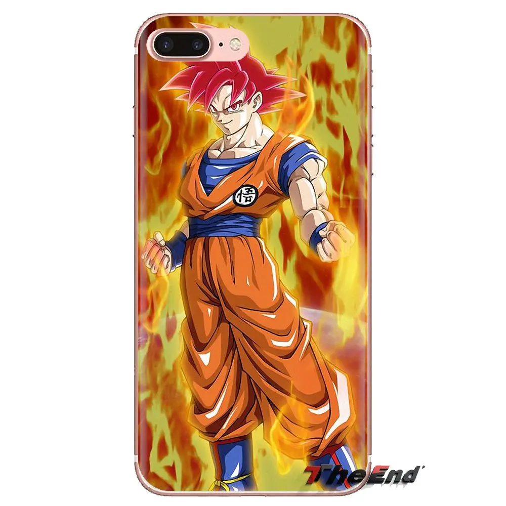 DRAGON BALL Z Saiyan Son Goku для samsung Galaxy S3 S4 S5 Mini S6 S7 Edge S8 S9 S10 Plus Note 3 4 5 8 9 прозрачный чехол из