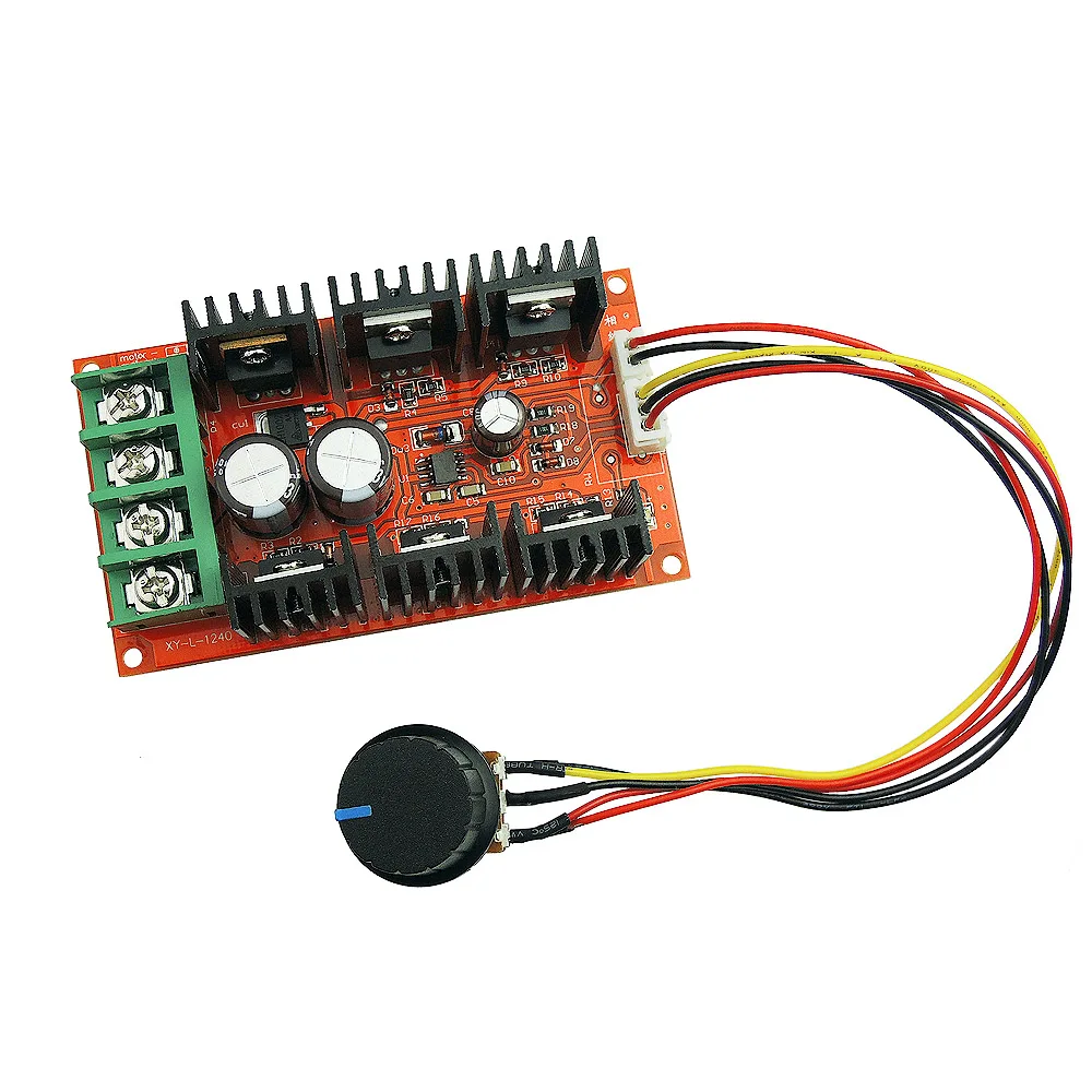 2000W DC 12V 24V 48V MAX 40A контроллер скорости двигателя постоянного тока PWM регулятор
