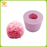 lxyy 3d rose ball silicone mould birthday wedding valentines day chocolate cake baking molds tool