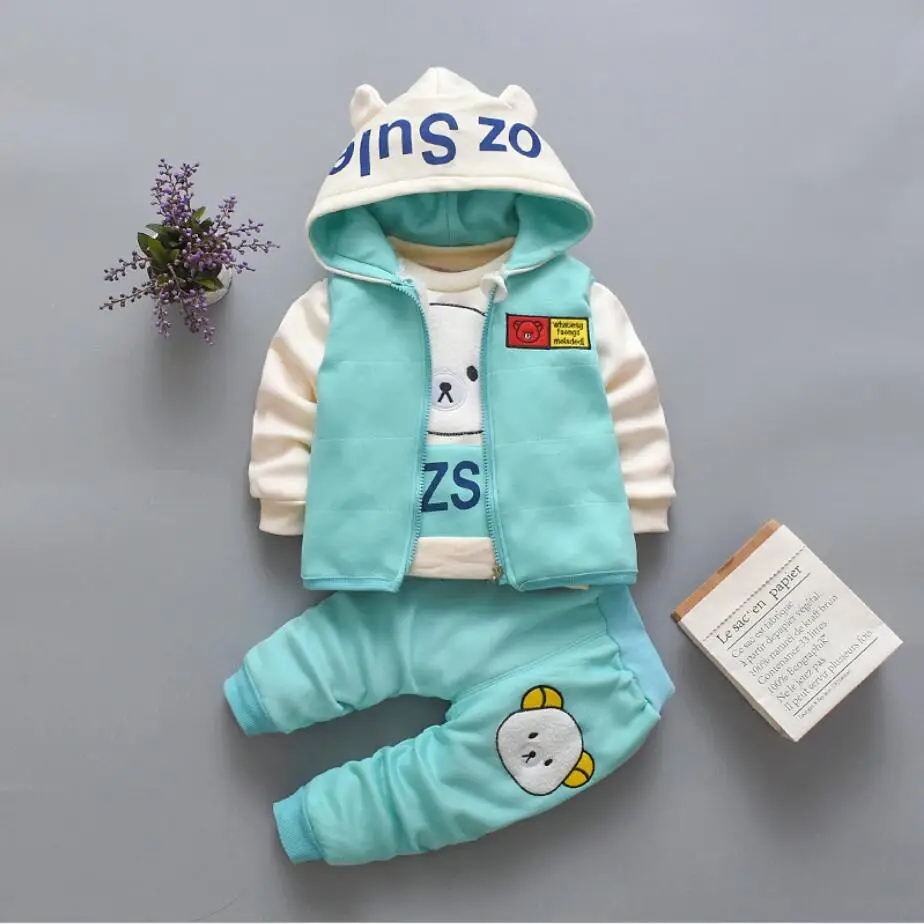 Зимняя детская одежда повседневный комплект новинка Детские хлопковые