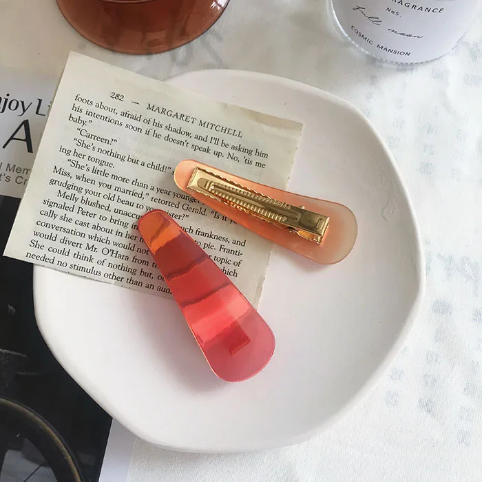 1 шт. новые флуоресцентные заколки для волос градиентного цвета девочек женская