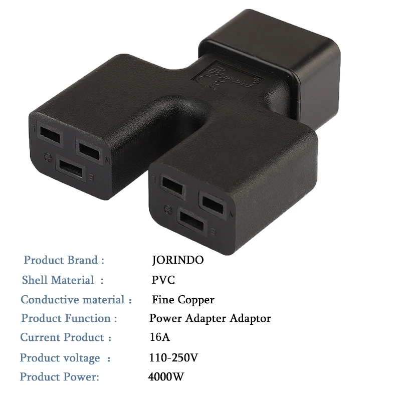 2 * C19 Женский адаптер питания IEC 320 C20 штекер на двойной PDU UPS 16 А 250 В | Электроника