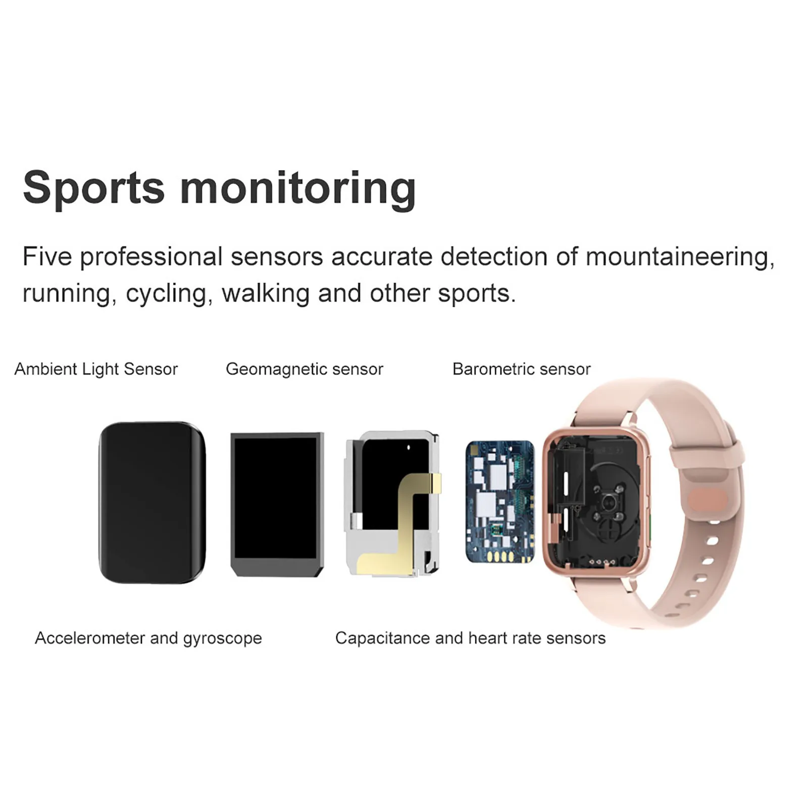 

Waterproof Smart Watch Unisex Bluetooth Call Smart Bracelet Blood Pressure Blood Oxygen Sports Watch Multifunction Sport Clock