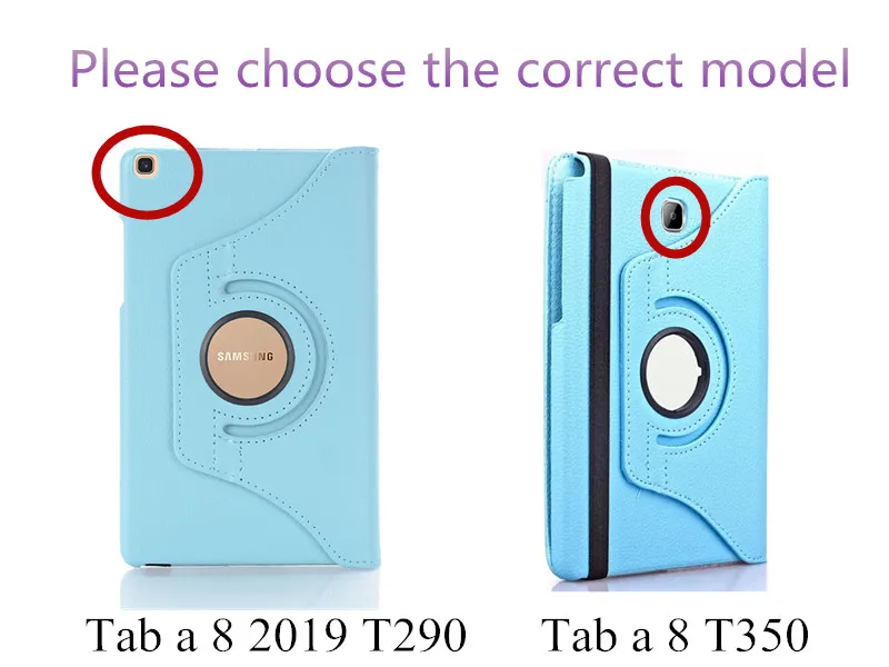 Вращающийся на 360 градусов чехол для планшета Samsung Galaxy Tab A 8 0 T350 T351 T355 2019 T290 T295