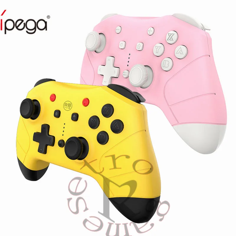 

for NS Switch Pro NFC Game Pad Wireless Bluetooth Controller Remote Gamepad for Console Joystick PC Yellow Pink