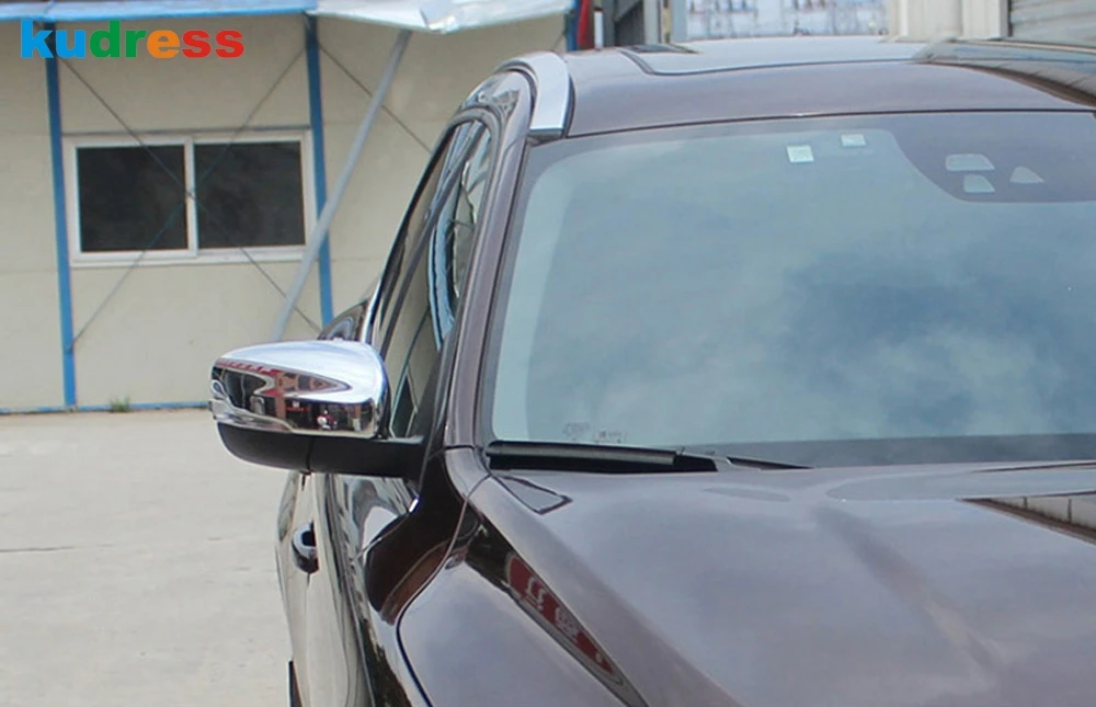 Для Volvo XC60 2014 2015 хромированные Чехлы для зеркал заднего вида из АБС пластика