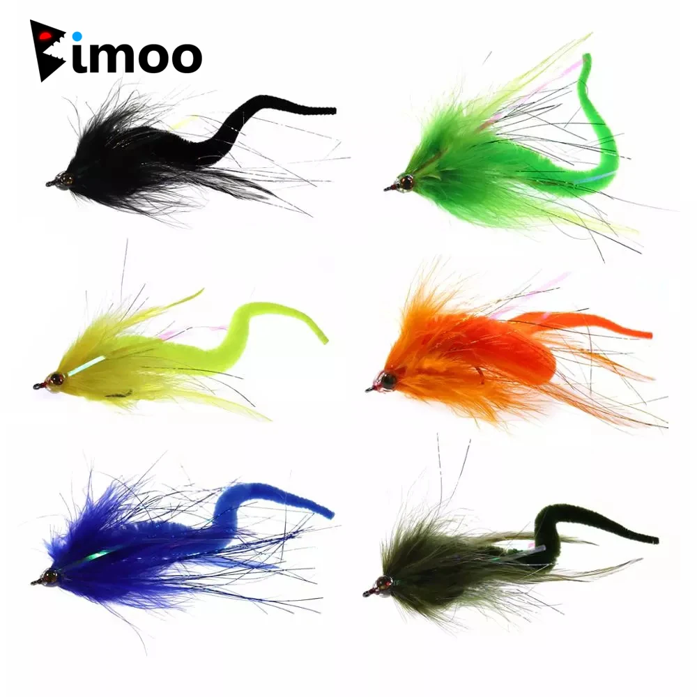 Bimoo 2 шт. большие рыболовные приманки пресноводные полоски хвост дракона щука