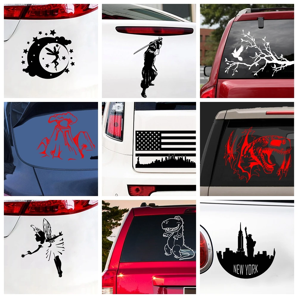 

Diy zoo Carbon Sticker Fashion Vinyl Car Decorative Accessories Black/White
