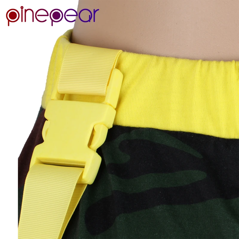 

PinePear Camouflage Tank Crop Top + Buckle Pants 2 Piece Set Women Two Piece Outfits Sweatsuit Streetwear 2020 Dropshipping