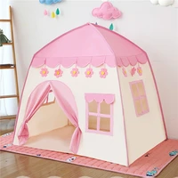 1 3m portable childrens tent wigwam folding kids tents tipi baby play house large girls pink princess castle child room decors