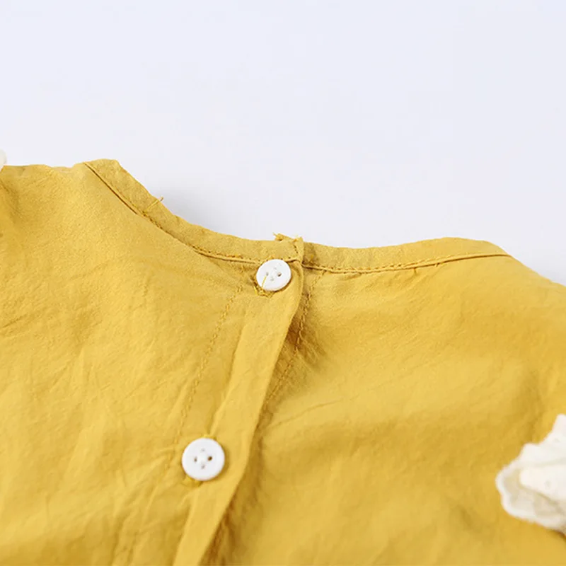 

Fashion Lace Stitching Collar Sleeveless Princess Dress 2021 New Children's Clothing Summer Girls Dress Kids Dresses for Girls