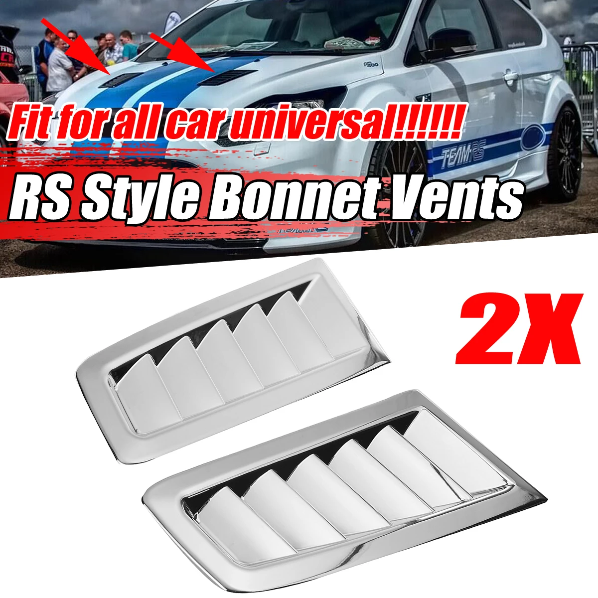 Универсальный 2 шт. автомобильный передний капот вытяжка для Ford Focus MK2 BENZ Audi BMW Mustang