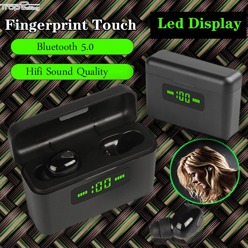 Наушники Trop Weiling TWS Bluetooth 5 0 беспроводные наушники Hi Fi спортивные гарнитура с