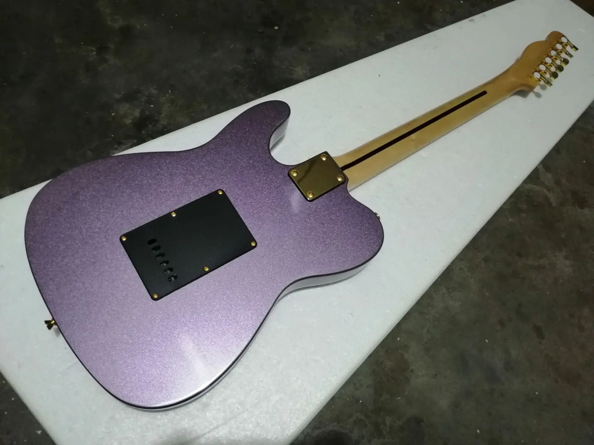 Высшее качество искусственная фиолетовая однотонная черная накладка Кленовая