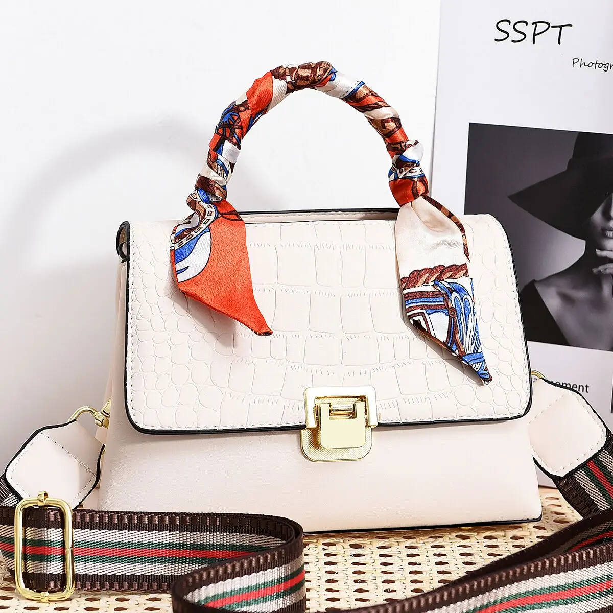 

DL010-27 black red khaki white brown high quality women's shoulder bag messenger bag women's handbag