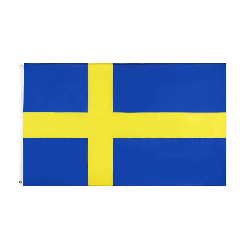 Флаг se konunгарикет Sverige 90*150 см Шведский флаг|Флаги баннеры и аксессуары| |