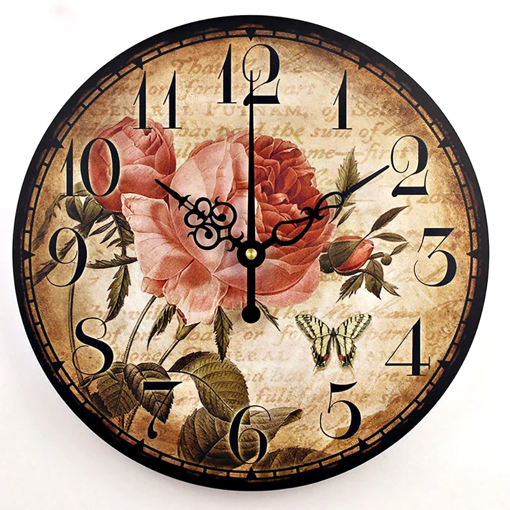 Гостиная проблемных пейзаж украшения большие настенные часы большой цветочный