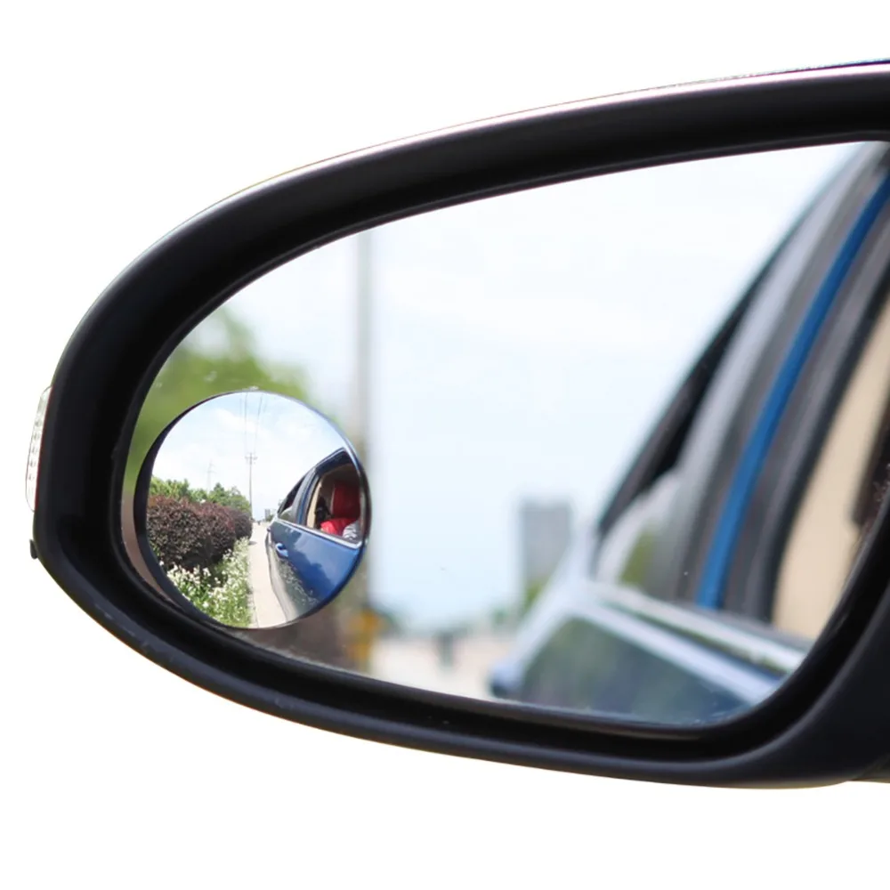 1Pcs 2inch ABS Material Round Car Blind Spot RearView Mirrors Rearview Wide Angle Convex Mirror Universal Styling | Автомобили и