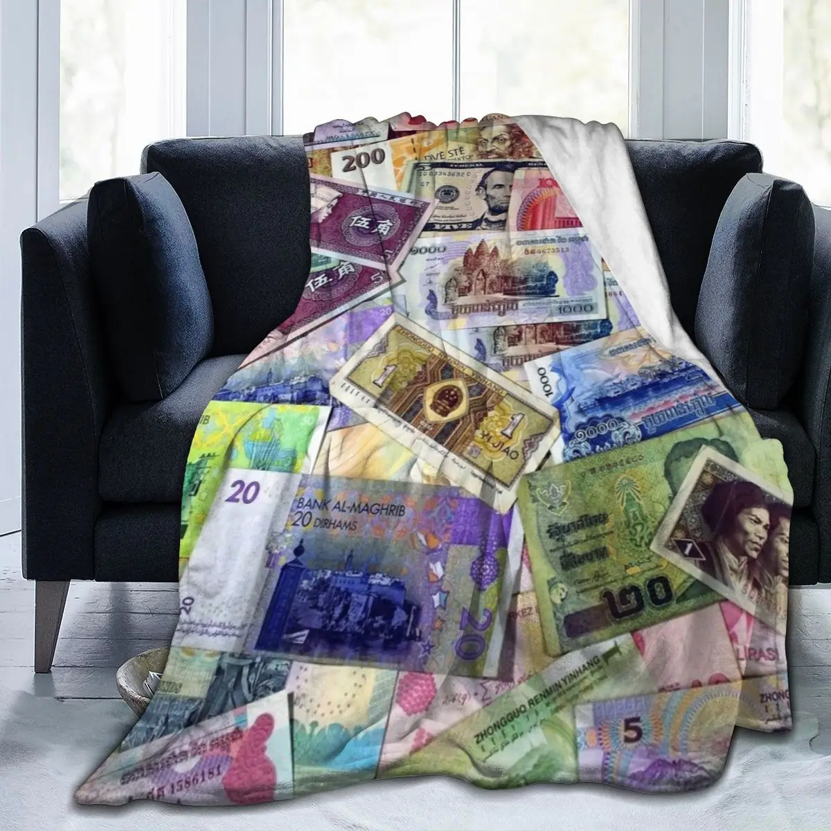 

Manta de franela estampada con personalidad en 3D, ropa de cama suave, cubierta de cama, decoración textil para el hogar, billet