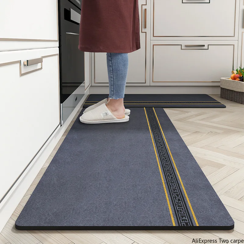 

Eovna Washable Non-slip Long Kitchen Floor Mat Bathroom Entrance Door Mat Bedroom Living Room Bedside Area Rugs