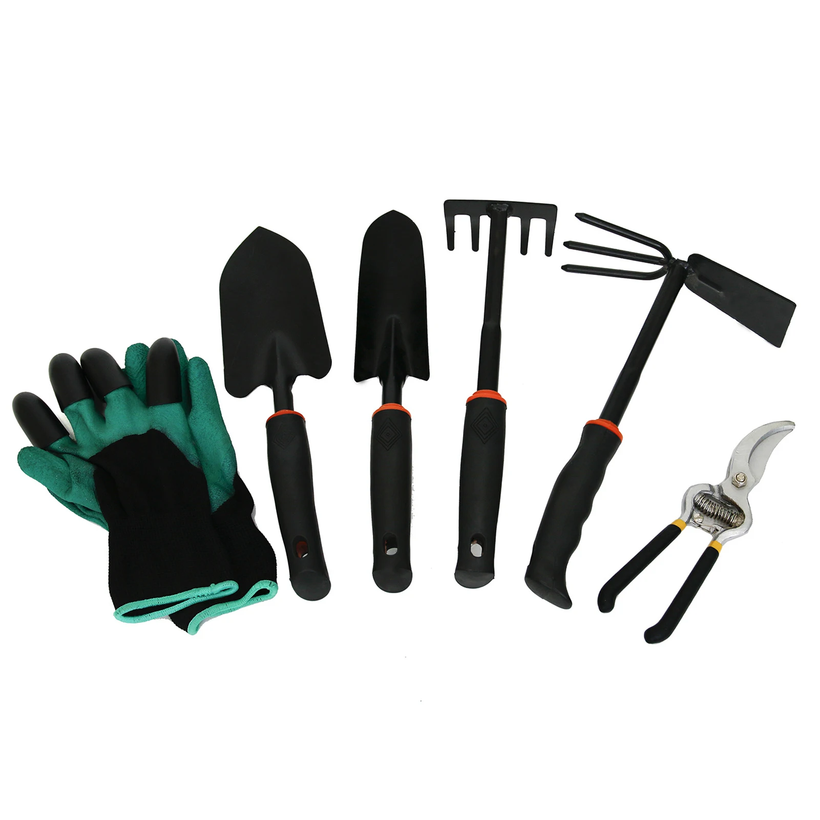 6 шт. набор инструментов для садовых растений лопата грабли кусачки бытовые